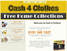 Tablet Screenshot of cash4clothesliverpool.com